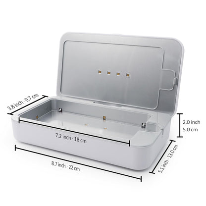 UV Sanitizer Box with Wireless Charger| Phone Screen Disinfecting (Brown)