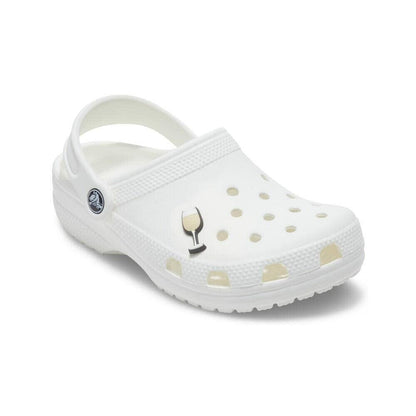 Crocs Jibbitz Drink Shoe Charms White Wine Glass Unisex Adult