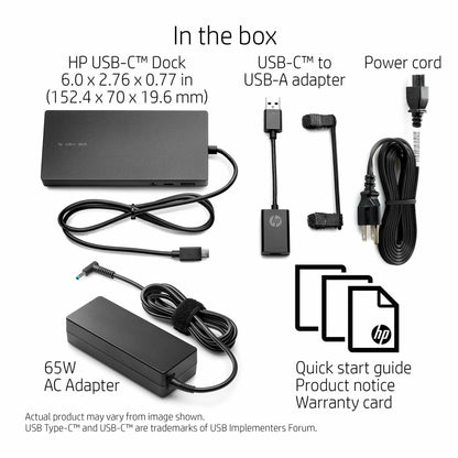 [Like New] HP USB-C Dock - for Notebook/Tablet PC - USB Type C - Wired