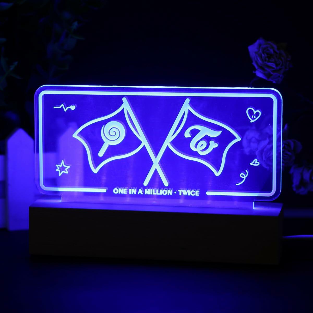 [Like New] Yanmzmin LED Night Light 7 Colors Adjustable Nightlight Lamp