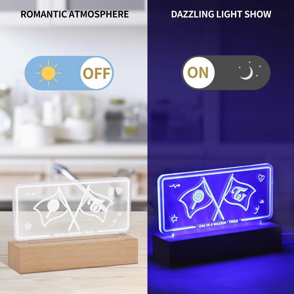[Like New] Yanmzmin LED Night Light 7 Colors Adjustable Nightlight Lamp