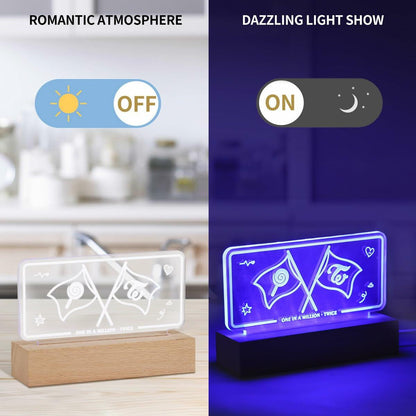 [Like New] Yanmzmin LED Night Light 7 Colors Adjustable Nightlight Lamp