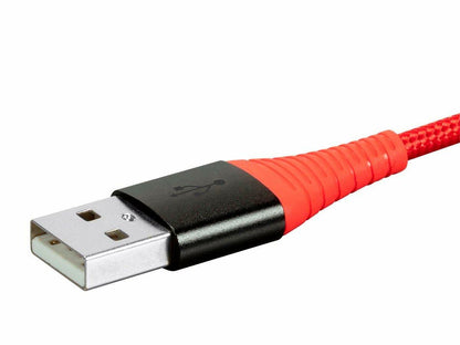 Monoprice USB 2.0 Micro Type-B to Type-A Charge & Sync Cable 3ft Nylon-Braid
