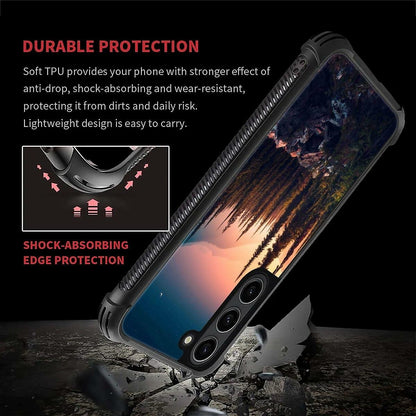Goodsprout Compatible with Samsung Galaxy S23 Case,Mountain Dreams Tree Pattern