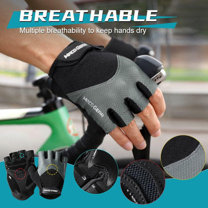 WTACTFUL Half Finger Cycling Gloves for Men/Women – Workout & Biking, Black L