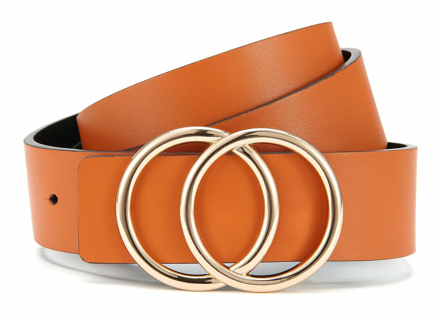 CR Womens Leather Belt 1.3" Reversible 2 Colors Casual Jeans Dress