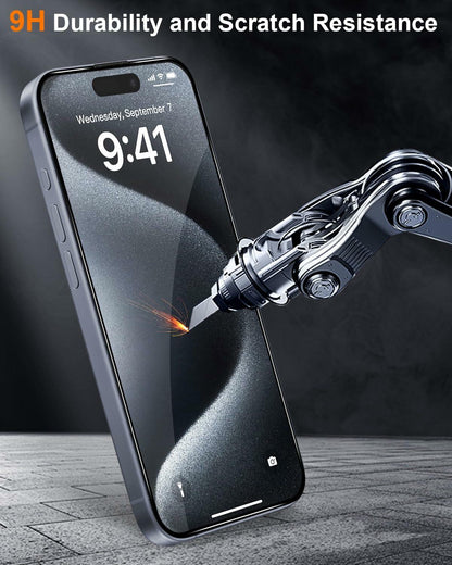 pocamax iPhone 16 6.1" Tempered Glass Screen Protector 2-Pack
