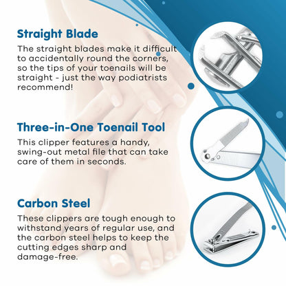 Denco Straight Cut Toenail Clipper Silver 1 Count Model 3559N New