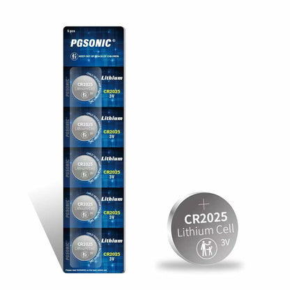 CR2025 3V Lithium Battery 5pcs New Long Lasting Coin Cell