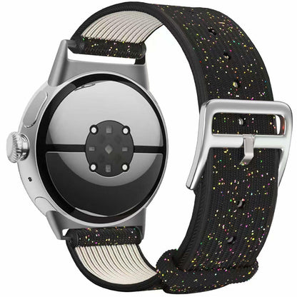 SKCC Nylon Bands for Google Pixel Watch 2 & 3 41mm Black Adjustable