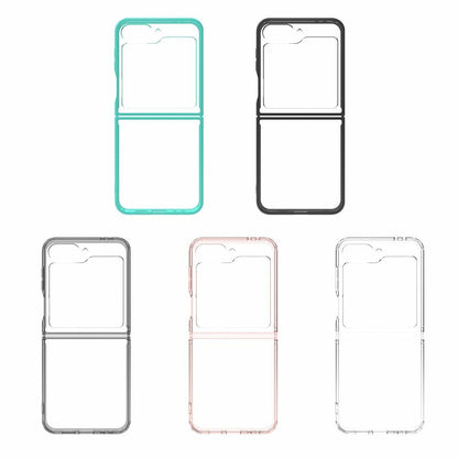 Sucnakp Samsung Galaxy Z Flip 6 Case Clear Back TPU Bumper Cover YKL Gray