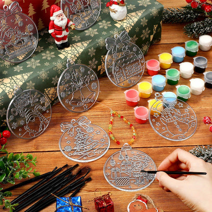 Capoda 36 Sets Christmas Suncatchers Ornaments DIY Art Elegant Decorations