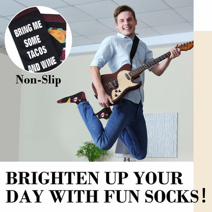 Funny Taco Socks Novelty Gift One Size Fits Most