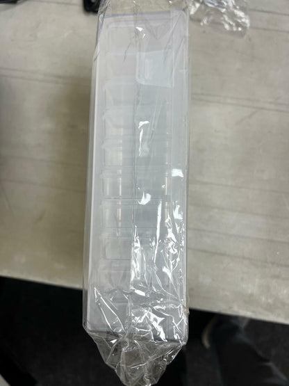 WLLHYF 31pcs Clear Plastic Bead Storage Containers Organizer Box Hinged Lid