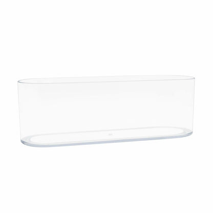 Royal Imports Acrylic Oval Flower Vase 4x12 Clear Non-Breakable Plastic