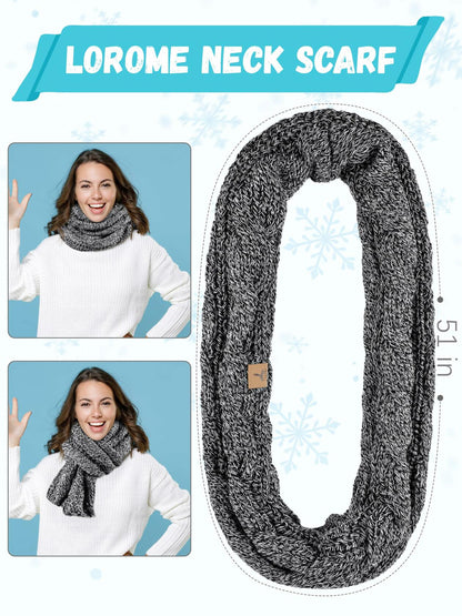 Warm Fleece Hat, Gloves & Scarf Set - Touchscreen Compatible, Unisex 3PCS