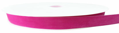 Abbaoww Hot Pink Velvet Ribbon 3/8 Inch x 25 Yards Soft Single Face