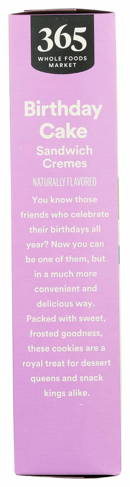 BestBy12/24 365 by Whole Foods Birthday Cake Sandwich Creme Cookies 20 OZ
