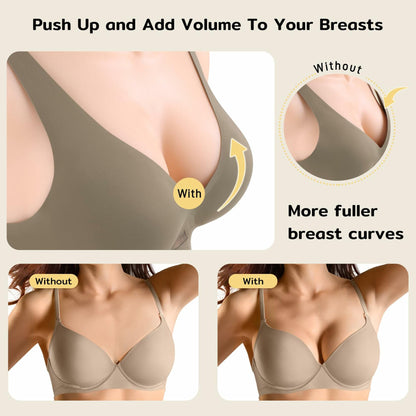 Niidor Sticky Bra Pads Inserts Double-Sided Invisible Push Up Enhancers