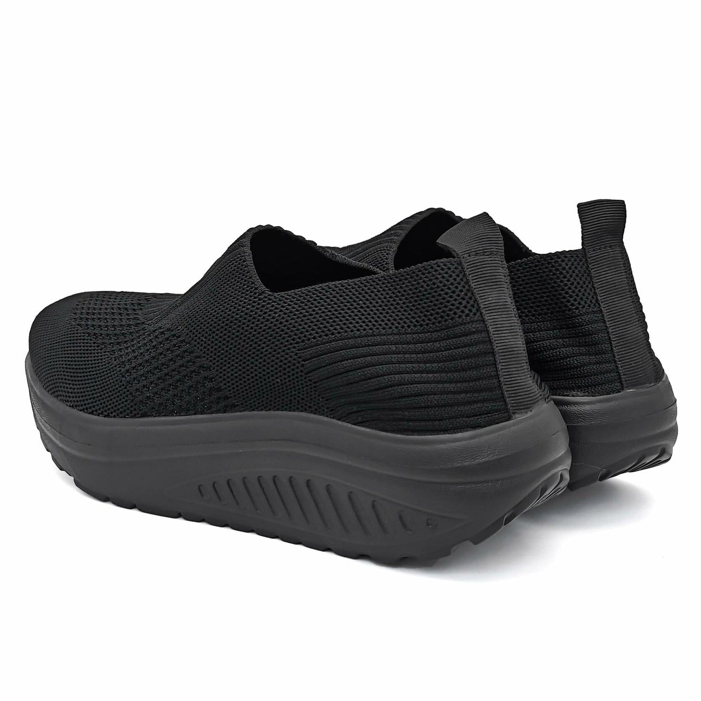 Umerigo Womens Slip On Tennis Shoes Breathable Mesh Black Size EU 40 USA W8.5