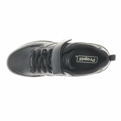 Propét LifeWalker Flex Leather Orthotic Comfort Walking Shoes Black US 6.5 Wide