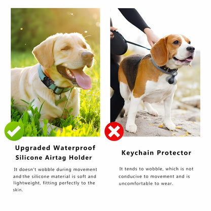 FancyMouse Dog Collar Holder Blue Protective Track Tech dwj-blue