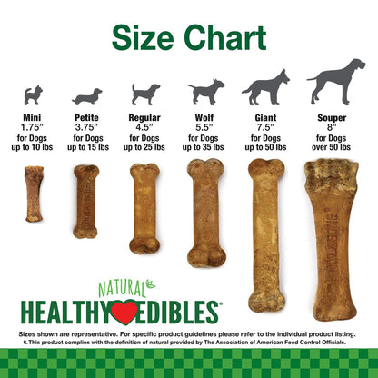 BestBy07/27 Nylabone Healthy Edibles Puppy Chews X-Small 3 Count Roast Beef