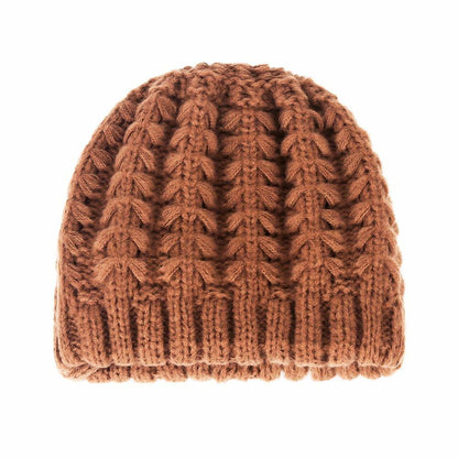 Wander Agio Women's Winter Wool Knit Beanie & Scarf Set Black 1
