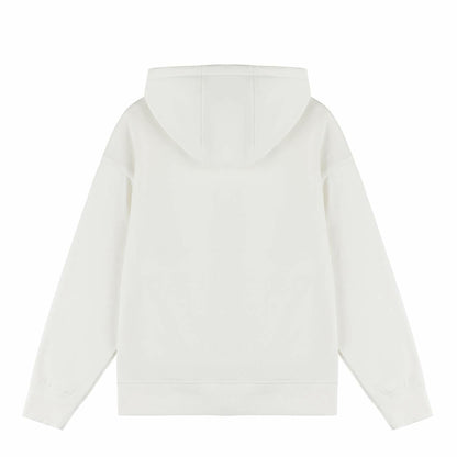 AMERICLOUD Women's Soft Brushed Fleece Zip Up Hoodie White XXL New