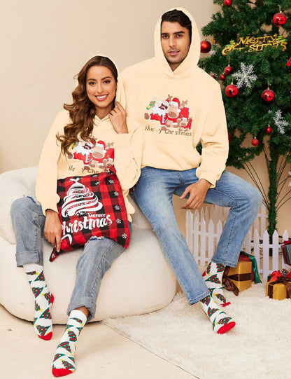 YXLUOKY Green Ugly Christmas Sweatshirt Women L Fleece Hoodie Pullover
