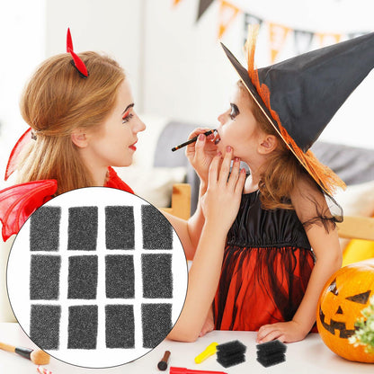 Amosfun 80pcs Halloween Makeup Sponges Scar FX Party Supplies Makeup Tool