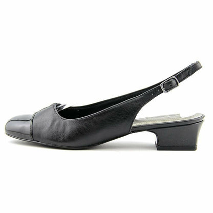 [Like New] Trotters Womens Dea Black Extra Narrow Slingback Heels Size 7