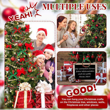 MorningRo 427 Christmas Bell Wreath Ornaments Set Classic DIY Xmas Decor