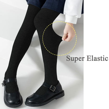 hakugoo Girls Tights 2 Pack Navy Toddler Cotton 2-4 Years