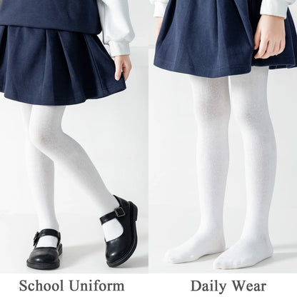 hakugoo Girls Tights 2 Pack Navy Toddler Cotton 2-4 Years