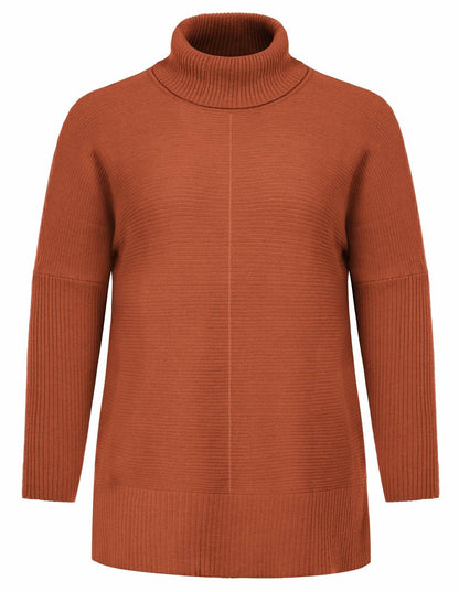 Hanna Nikole Women's Pullover Sweater Chunky Knit Loose Fit Size 18 Orange