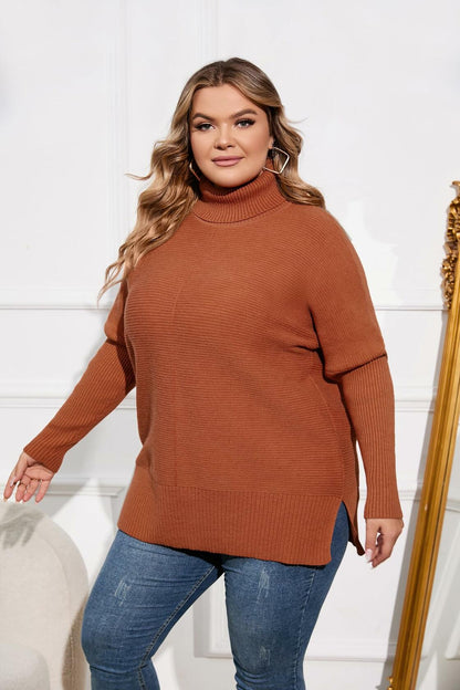Hanna Nikole Women's Pullover Sweater Chunky Knit Loose Fit Size 18 Orange