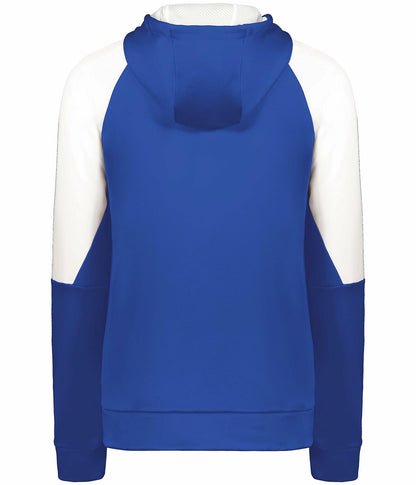 Holloway Women's Momentum Team Fleece Hoodie Royal White - Size XXL