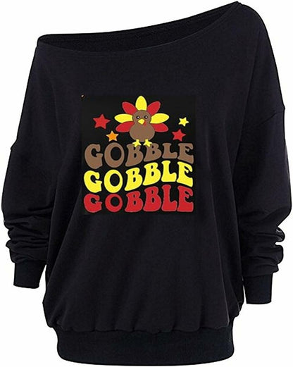 Roshop Women's BCTU Off Shoulder Baggy Long Sleeve Sweatshirt Size 3XL
