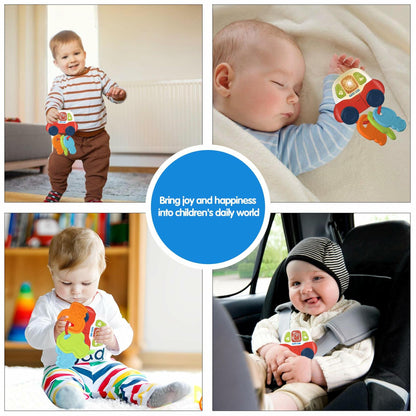 Baby Teething Toys Montessori Sensory Car Key Teether Music Light 0-18M