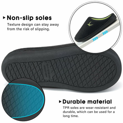 Reimferce Women Slippers Memory Foam Non Slip Indoor Outdoor Size 46/47