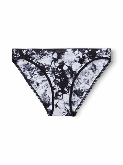 Happy Nation Girls Cool & Comfy Seamless Bikini Underwear Black Tie Dye Size L
