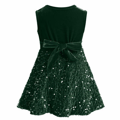 My First Christmas Baby Girl Velvet Dress Emerald Green 18-24 Months
