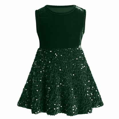 My First Christmas Baby Girl Velvet Dress Emerald Green 18-24 Months