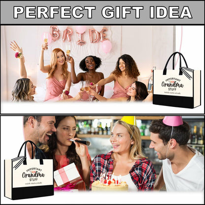 YUANHAO Grandma Tote Bag Large Beach Travel Gift Mothers Day Nana Gift