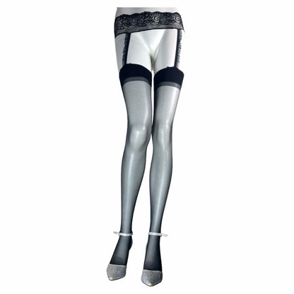 Jetsan Sheer Thigh High Stockings White One Size Fits 5' to 6'