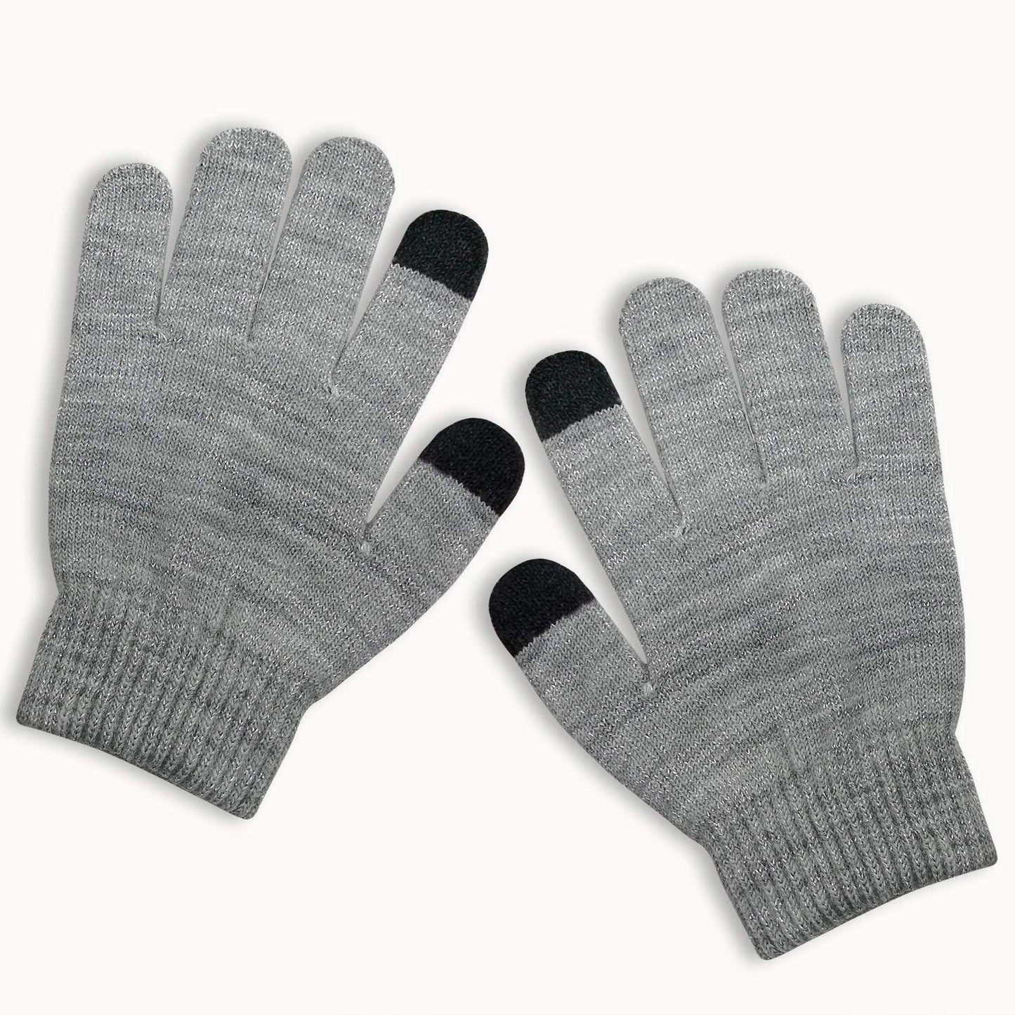 Evridwear Kids Winter Touchscreen Gloves Knitted Warm Mittens 3 Pairs Size 3T-5T