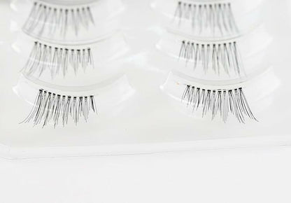 Dorisue Cat Eye Half Lashes Mini Wispy Natural Handmade Soft 5 Pairs