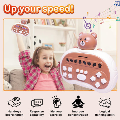 Rhythm Master Dance Machine Handheld Toy Bear Educational Stress Relief