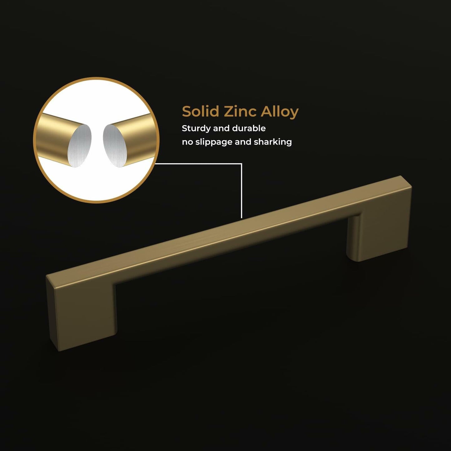 Haliwu 6 Pack Brushed Satin Nickel Cabinet Handles 3-3/4 Inch Hole Center